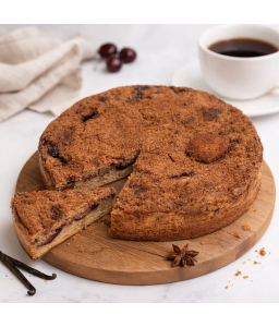 Švestkový koláč se skořicovou drobenkou