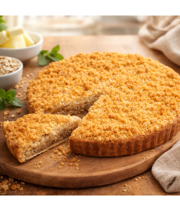 Hruškovomandlový s drobenkou