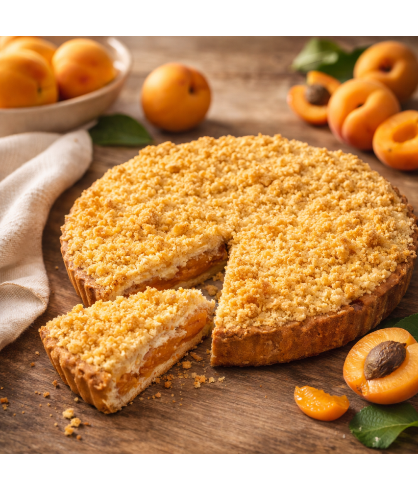 Meruňkovomandlový s drobenkou