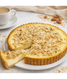 Cheesecake sypaný mandlemi s arašídy