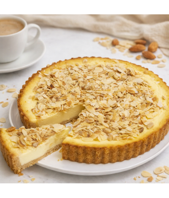 Cheesecake sypaný mandlemi s arašídy