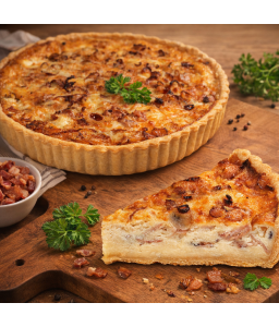 Slaninový quiche se šalotkou