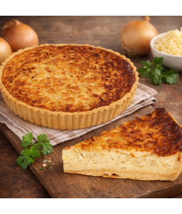 Cibulovosýrový quiche s čerstvým pepřem