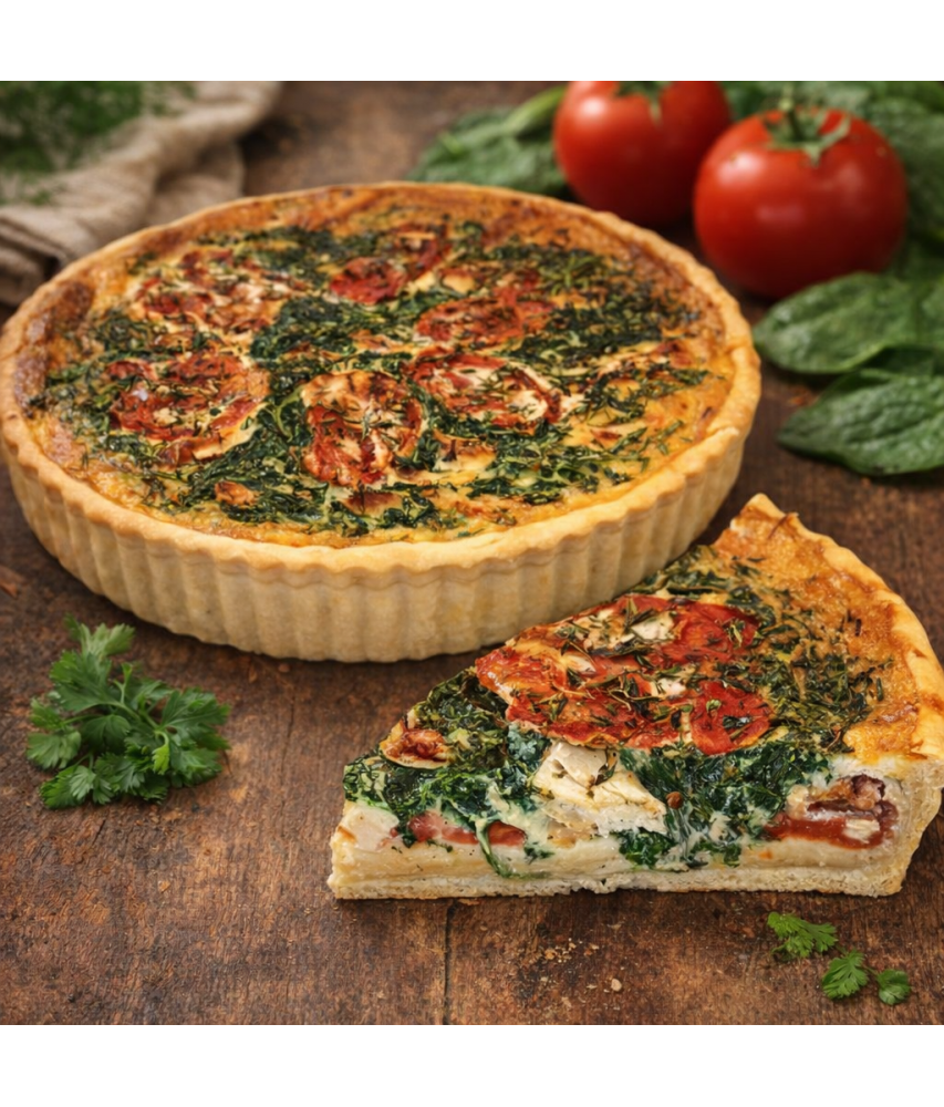 Kuřecí quiche se špenátem