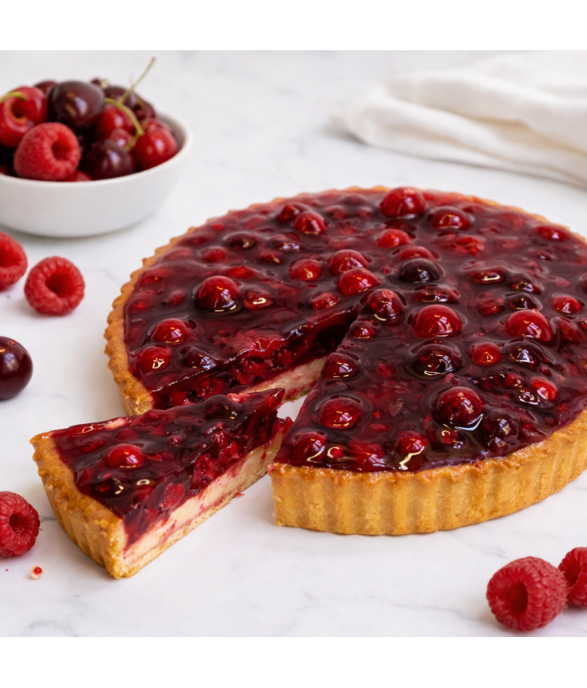 Malinový cheesecake