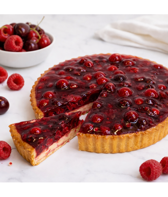 Malinový cheesecake