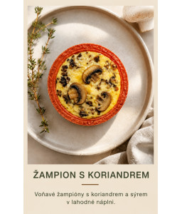 Na jemno sekané žampiony.